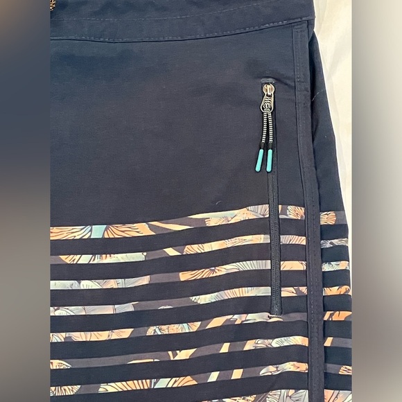 Far West men’s size 38 Navy funghi motif Swim Trunks - Picture 2 of 13